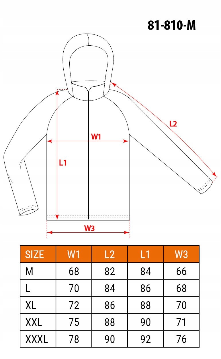 NEO KURTKA PRZECIWDESZCZOWA PU/PVC EN 343 KAPTUR 81-810 ROZMIAR XL/54