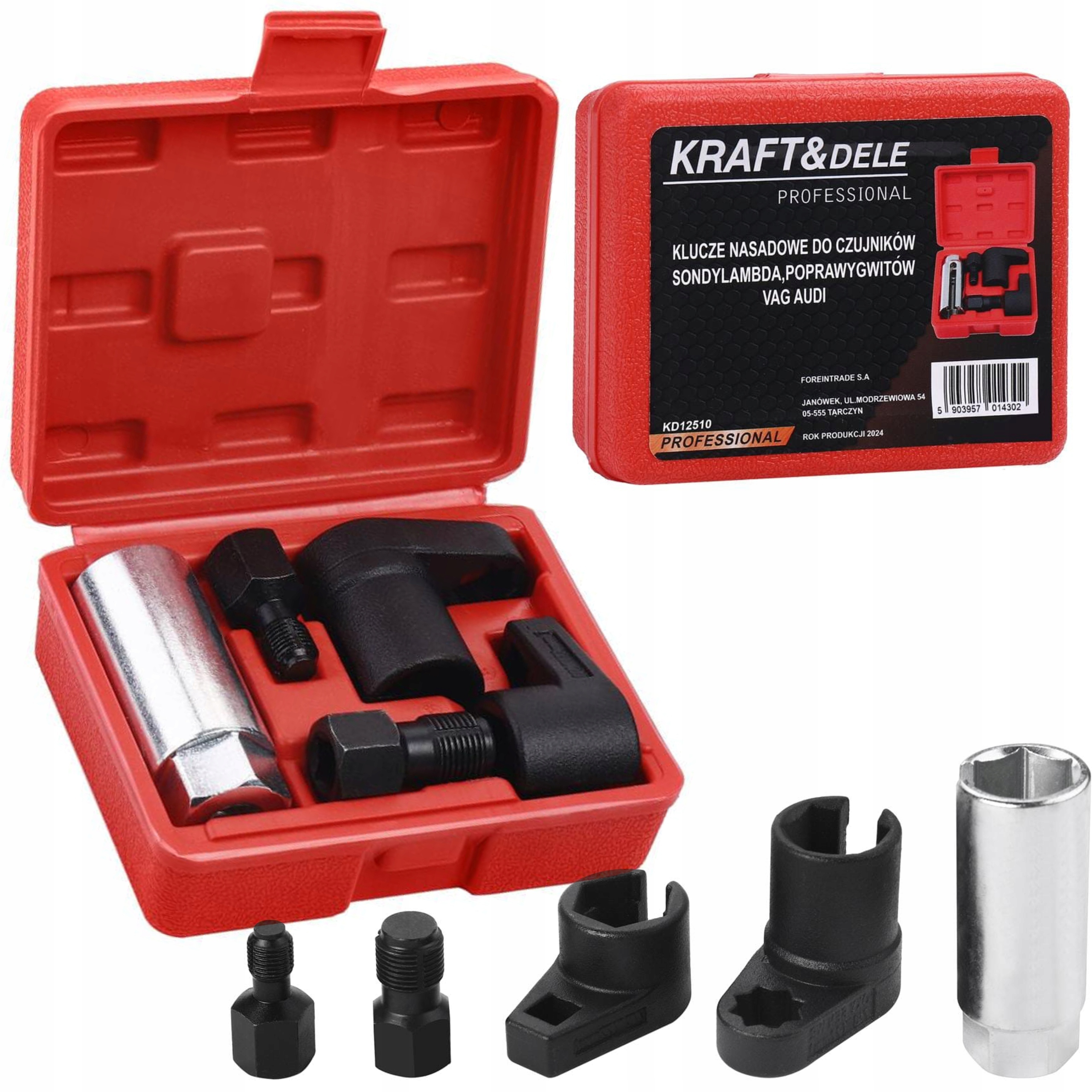 KLUCZE NASADOWE NASADKI DO CZUJNIKÓW SONDY LAMBDA POPRAWY GWINTÓW VAG AUDI