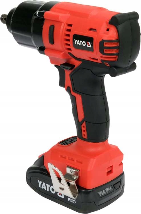 YATO KLUCZ UDAROWY BEZSZCZOTKOWY DO KÓŁ 18V 1/2'' 700nm 2x3Ah + 3 NASADKI