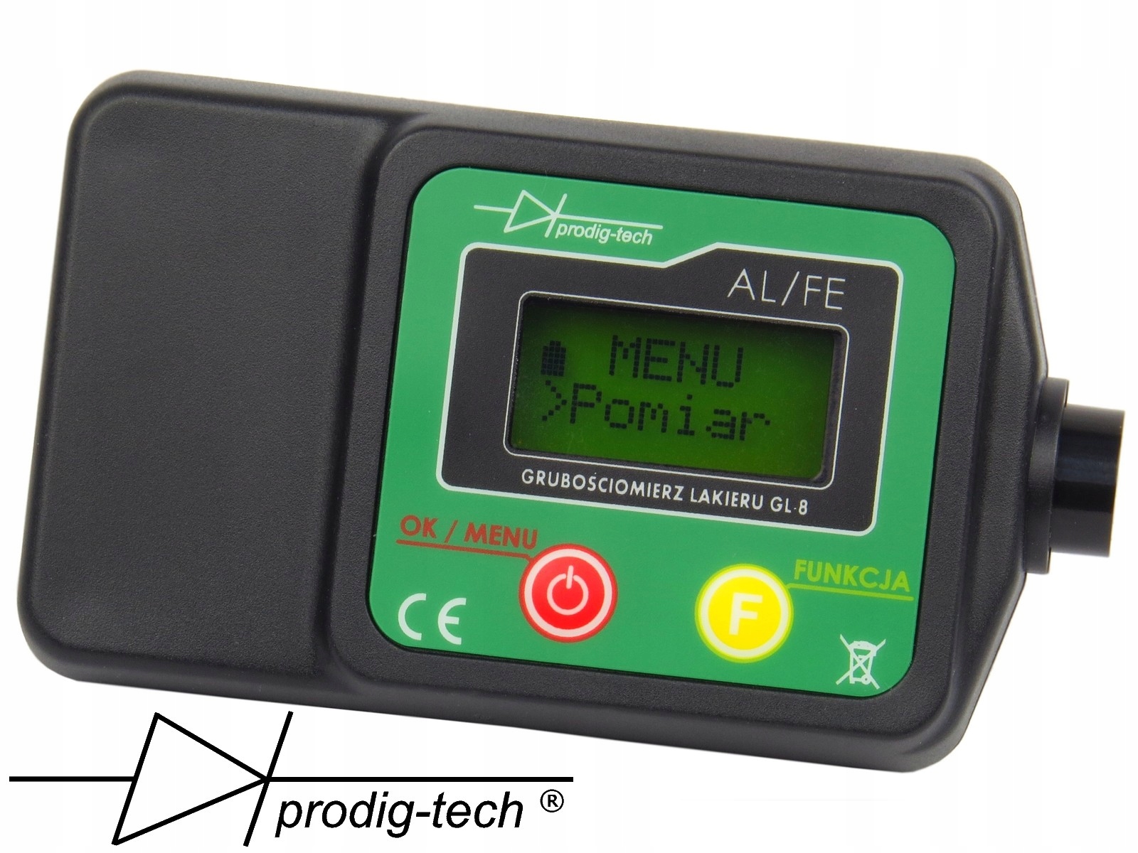 MIERNIK GRUBOŚCI LAKIERU TESTER CZUJNIK GL-8 WBUDOWANA SONDA