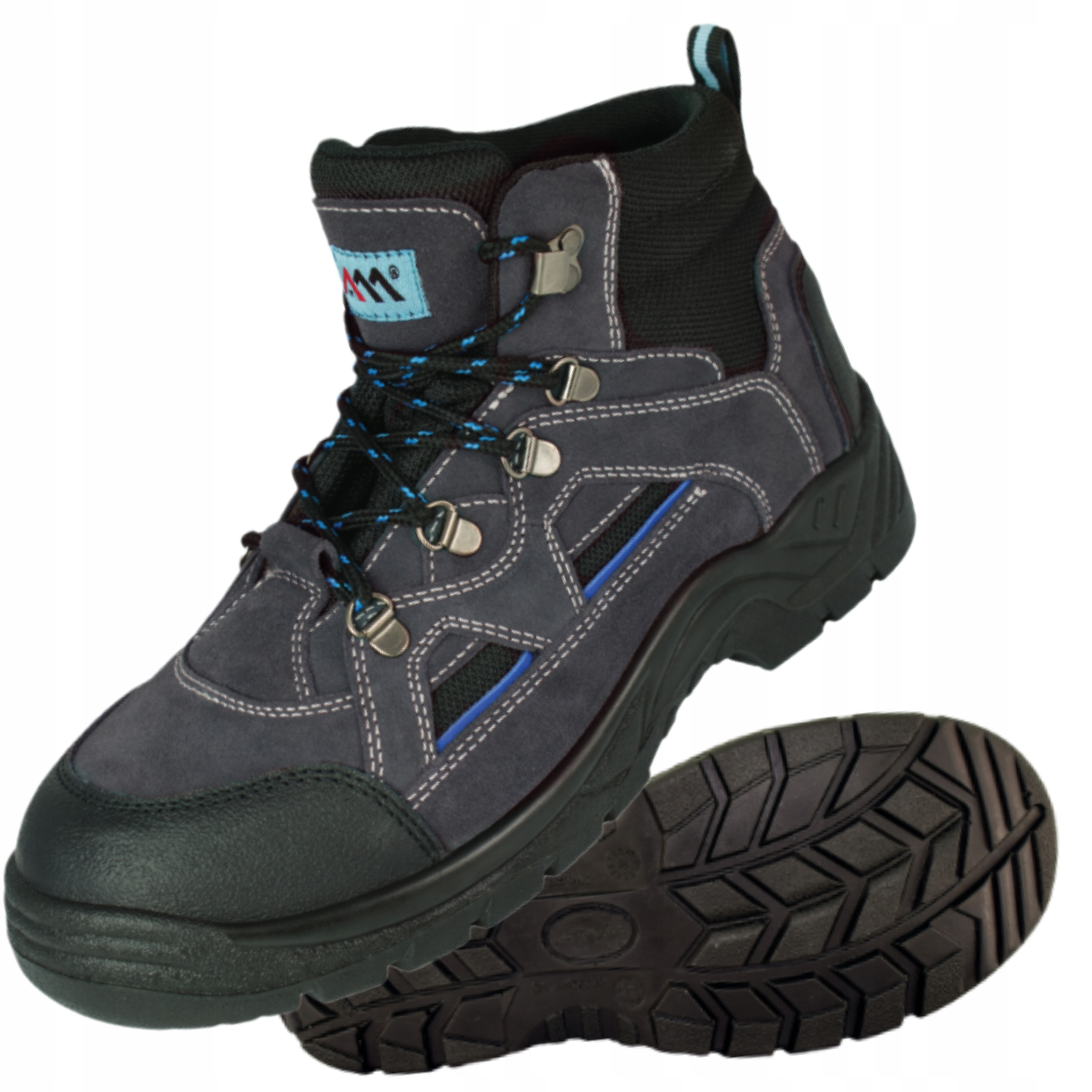 BUTY ROBOCZE TRZEWIKI SKÓRZANE WELUROWE SB SRC STALOWY PODNOSEK BTMAS r. 39