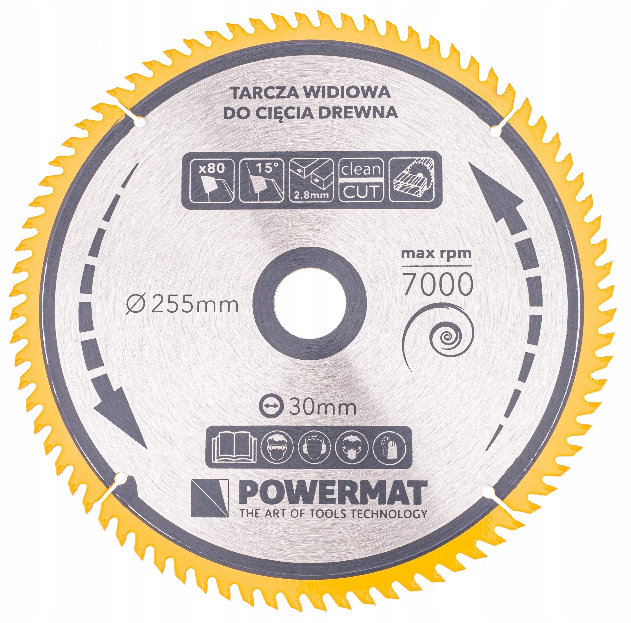 TARCZA WIDIOWA DO DREWNA PIŁY PIŁA 255 X 30 MM 80Z