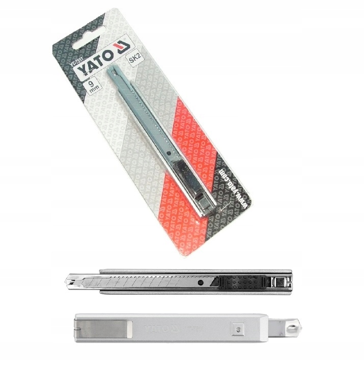 NOŻYK Z ŁAMANYM OSTRZEM 9MM SK2 OBUDOWA Z CYNKU PROWADNICA STALOWA YT-7511