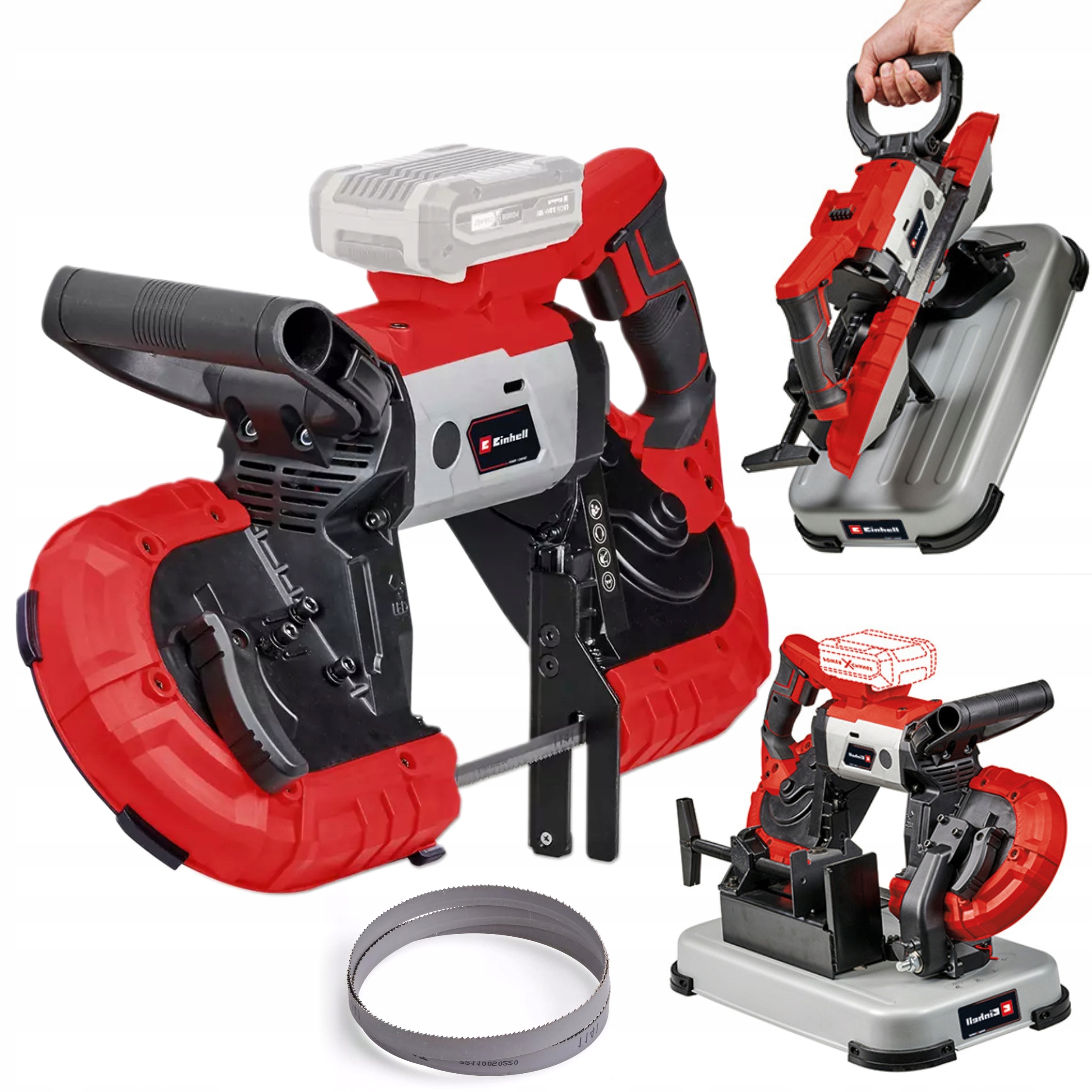 PIŁA TAŚMOWA AKUMULATOROWA 18V LED 115x127mm TE-MB 18/127 U Li Solo EINHELL