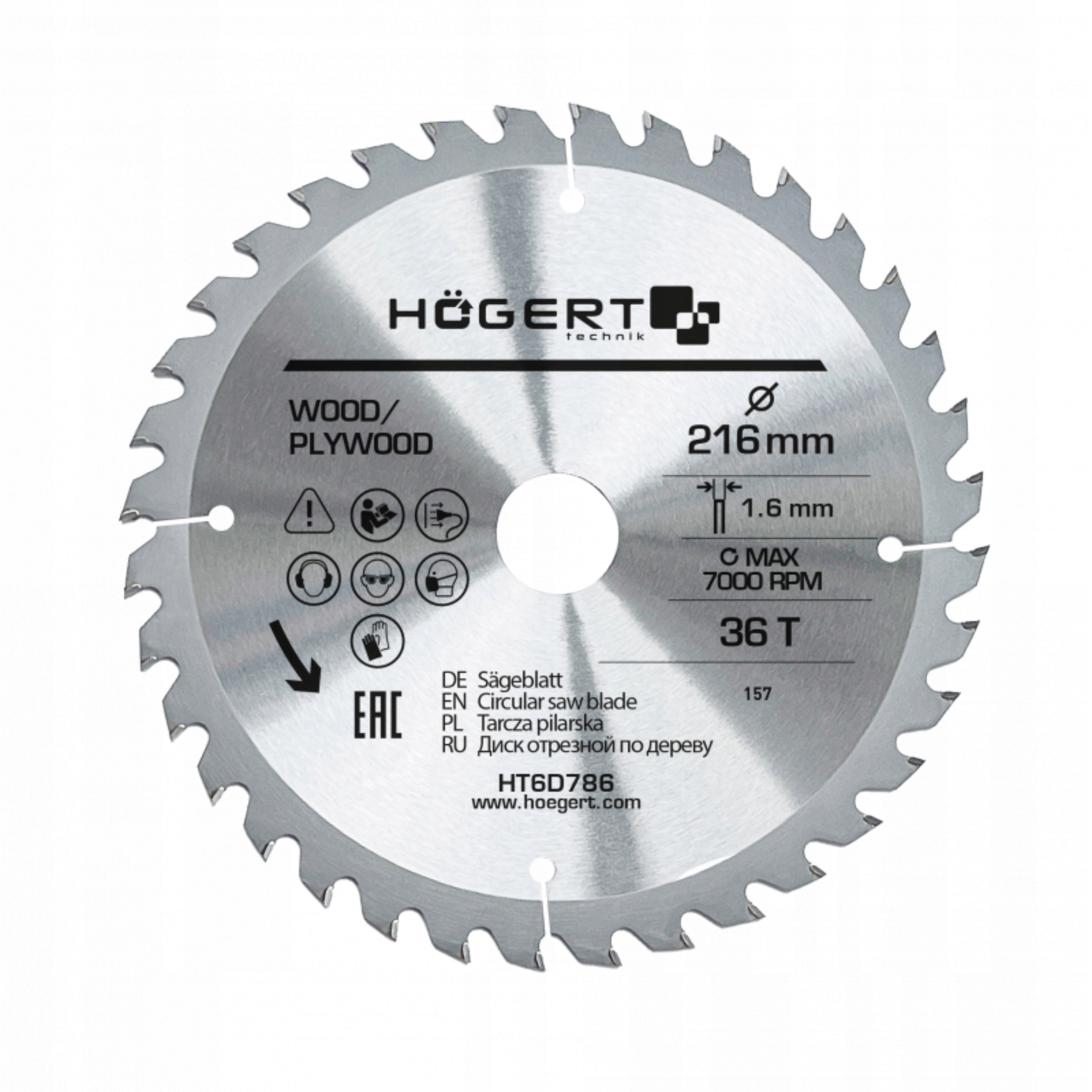 HOEGERT TARCZA PILARSKA 216x36Tx30 HT6D786