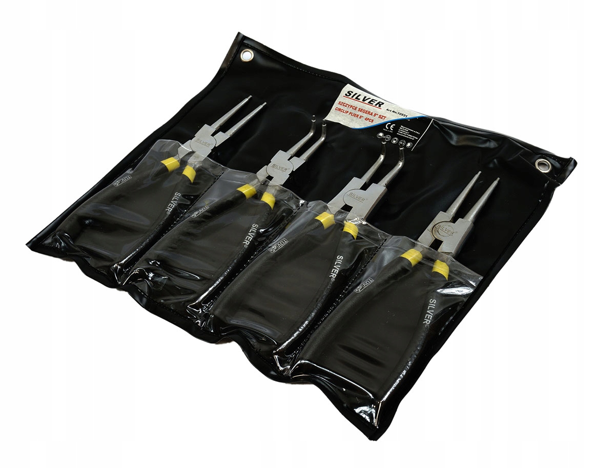 ZESTAW SZCZYPCE DO PIERŚCIENI SEGERA 8'' PROSTE I WYGIĘTE 200MM 4EL S10531