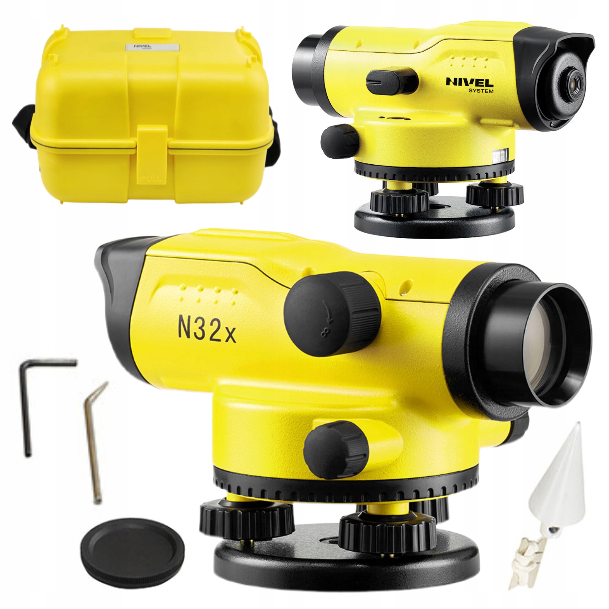 NIVEL SYSTEM NIWELATOR OPTYCZNY IPX6 PREZYCJA 1,5mm/1km WALIZKA N32x