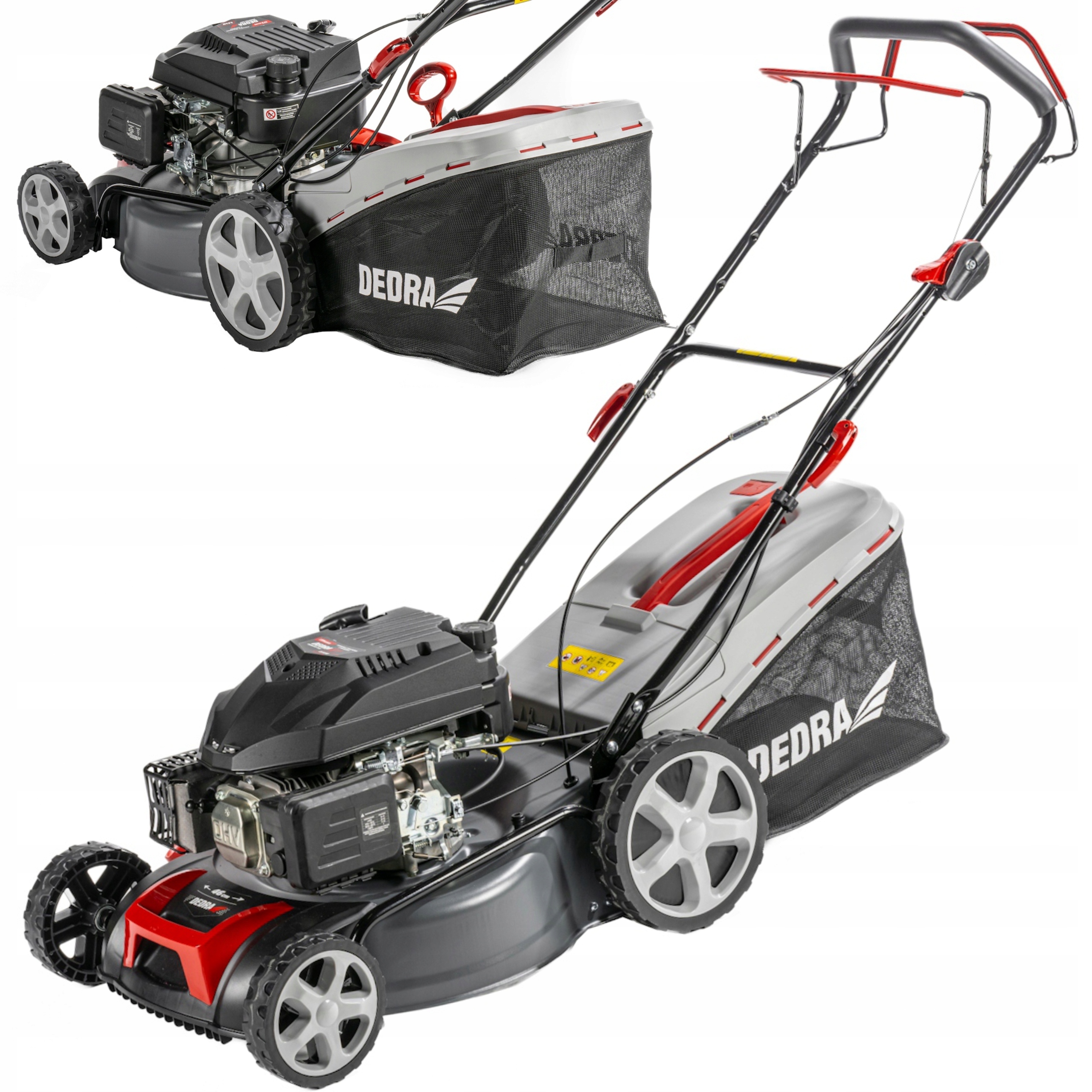 DEDRA KOSIARKA SPALINOWA 46CM NAPĘD 176CM3 3.6KW 9NM MIELENIE KOSZ 60L