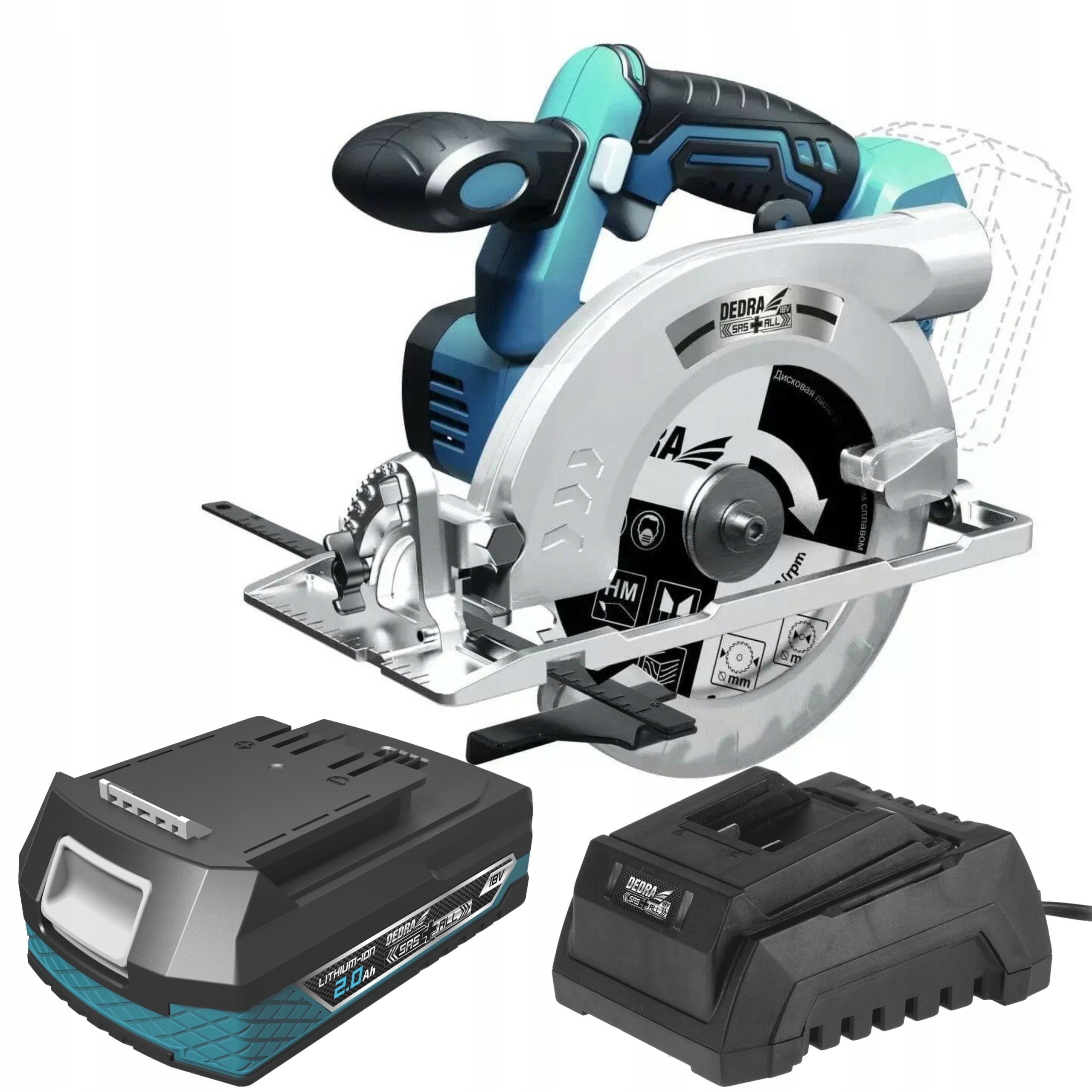 DEDRA PILARKA TARCZOWA Bezszczotkowa DED7164 +2Ah