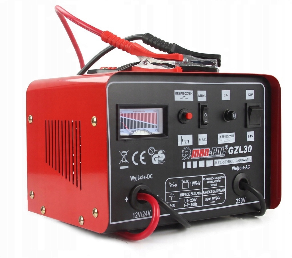 ZESPÓŁ PROSTOWNIKOWY GZL-30 M-P FAST CHARGE UNIWERSALNY 12V 24V Z ROZRUCHEM