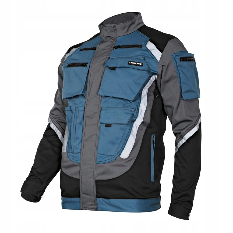 BLUZA + SPODNIE ROBOCZA, ODBLASKOWA, CE, LAHTI, L