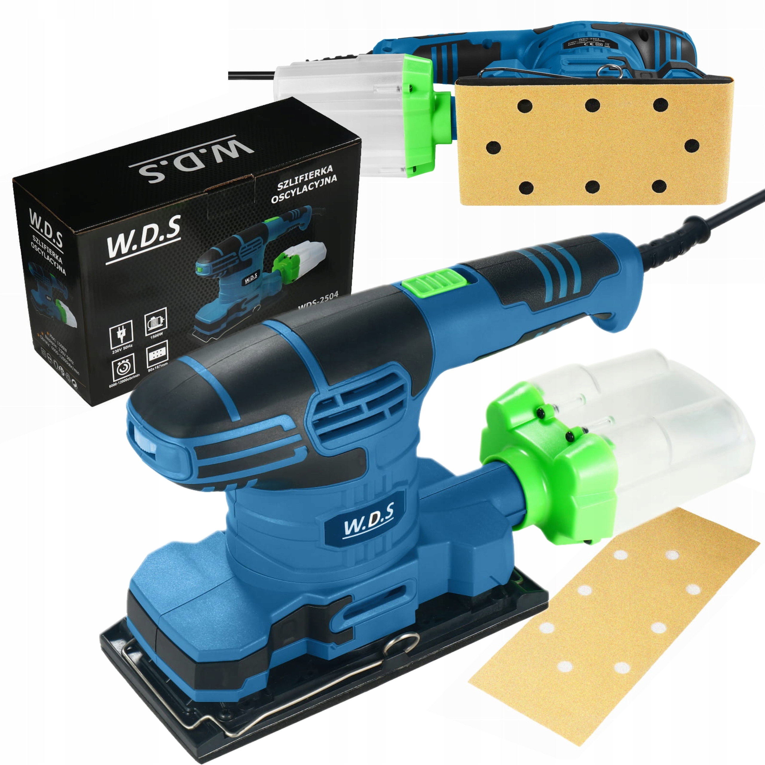 KRAFT&DELE SZLIFIERKA OSCYLACYJNA 90x187mm 1500W 12000rpm SIECIOWA WDS2504