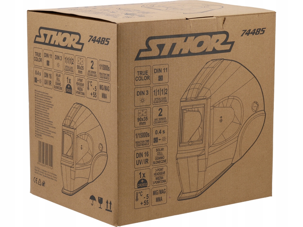 MASKA PRZYŁBICA SPAWALNICZA POLE WIDZENIATRUE COLOR 90X35 MM 74485