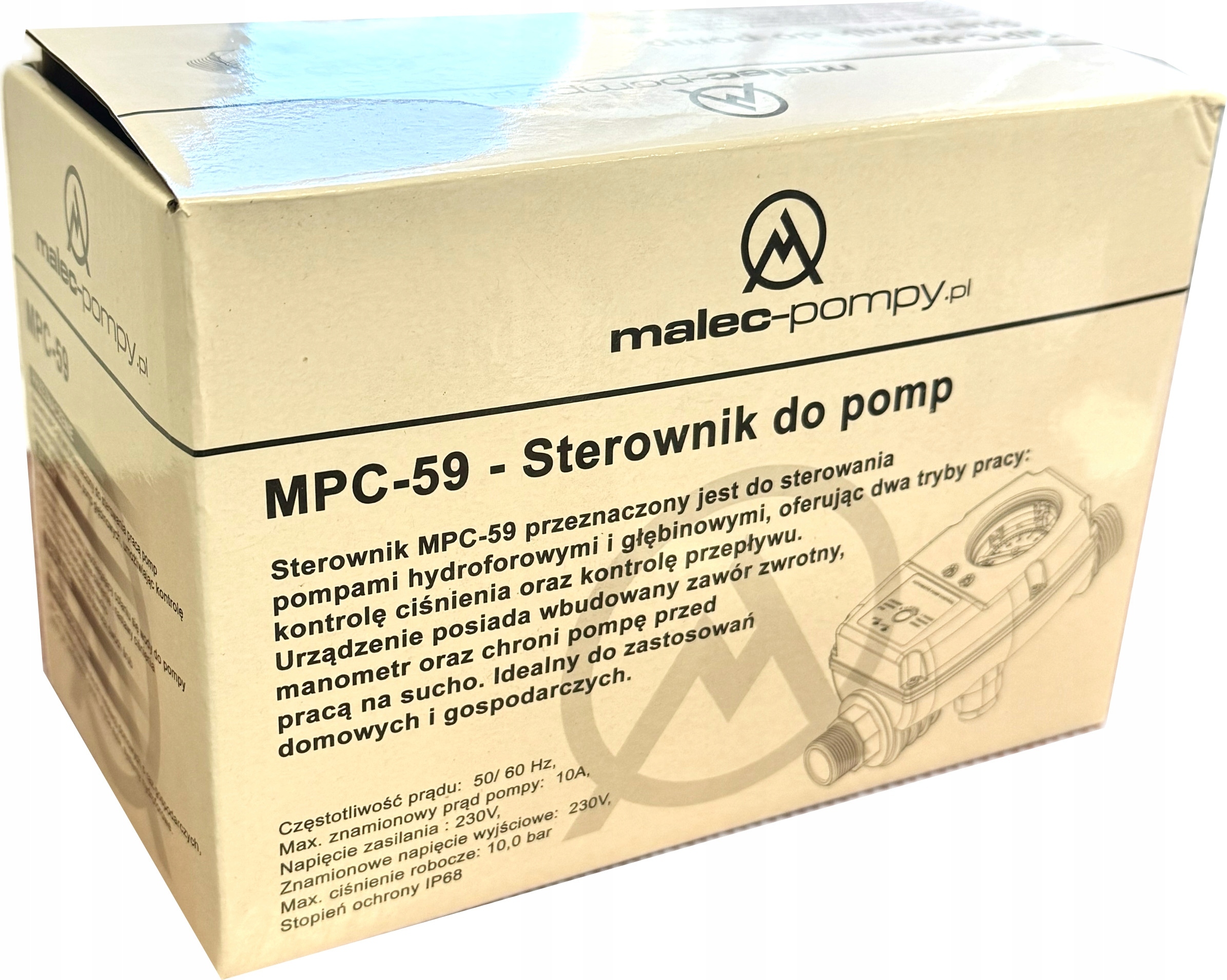 STEROWNIK ELEKT. OCHRONA PRZED SUCHOBIEGIEM WYŁĄCZNIK NAWADNIANIE MPC-59