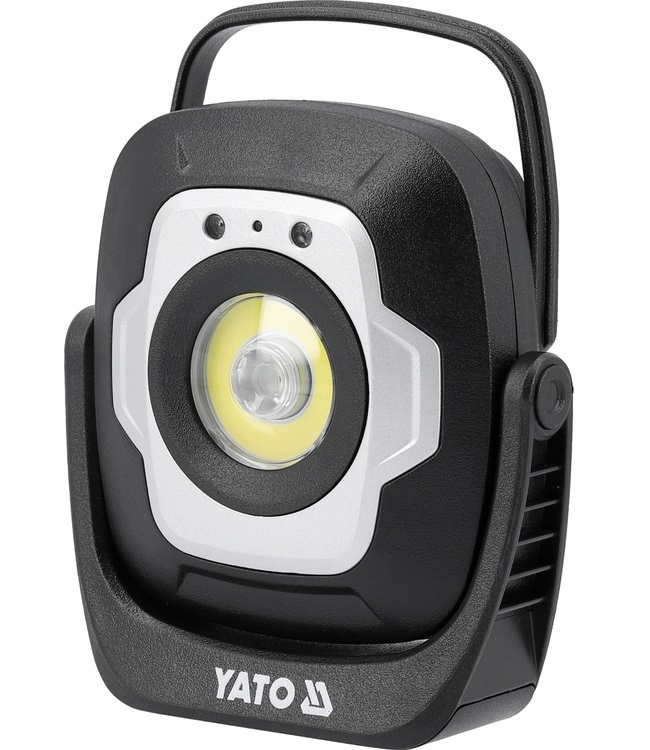 YATO REFLEKTOR PRZENOŚNY ROBOCZY AKUMULATOROWY LED 10W 1200LM CZUJNIK RUCHU