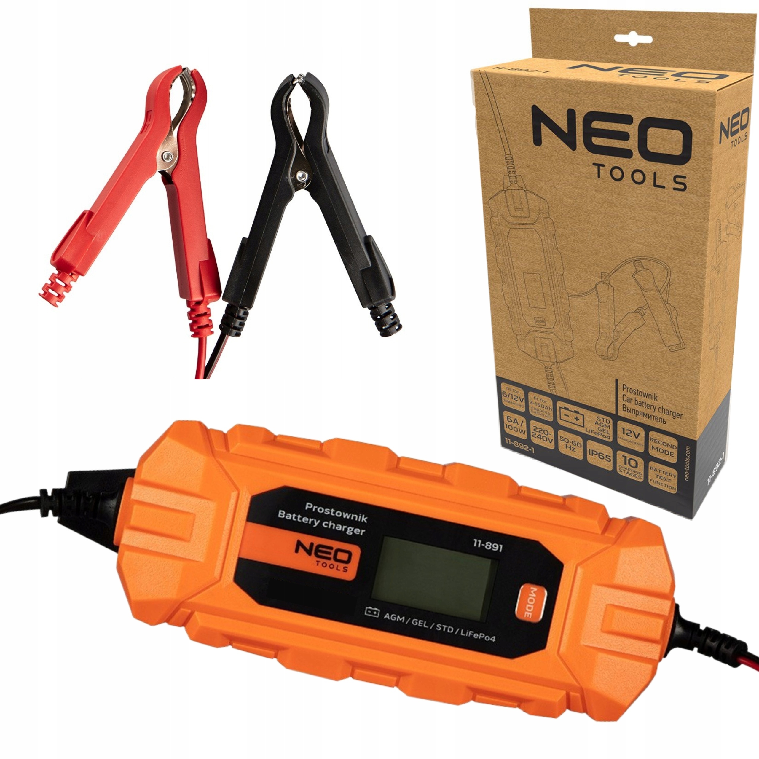 NEO PROSTOWNIK AUTOMATYCZNY ŁADOWARKA 12V 6A/100W