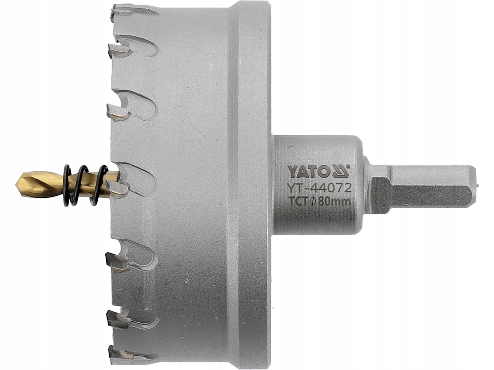 OTWORNICA DO METALU 80 MM Z WĘGLIKIEM SPIEKANYM YG10X KORONKA TCT YATO