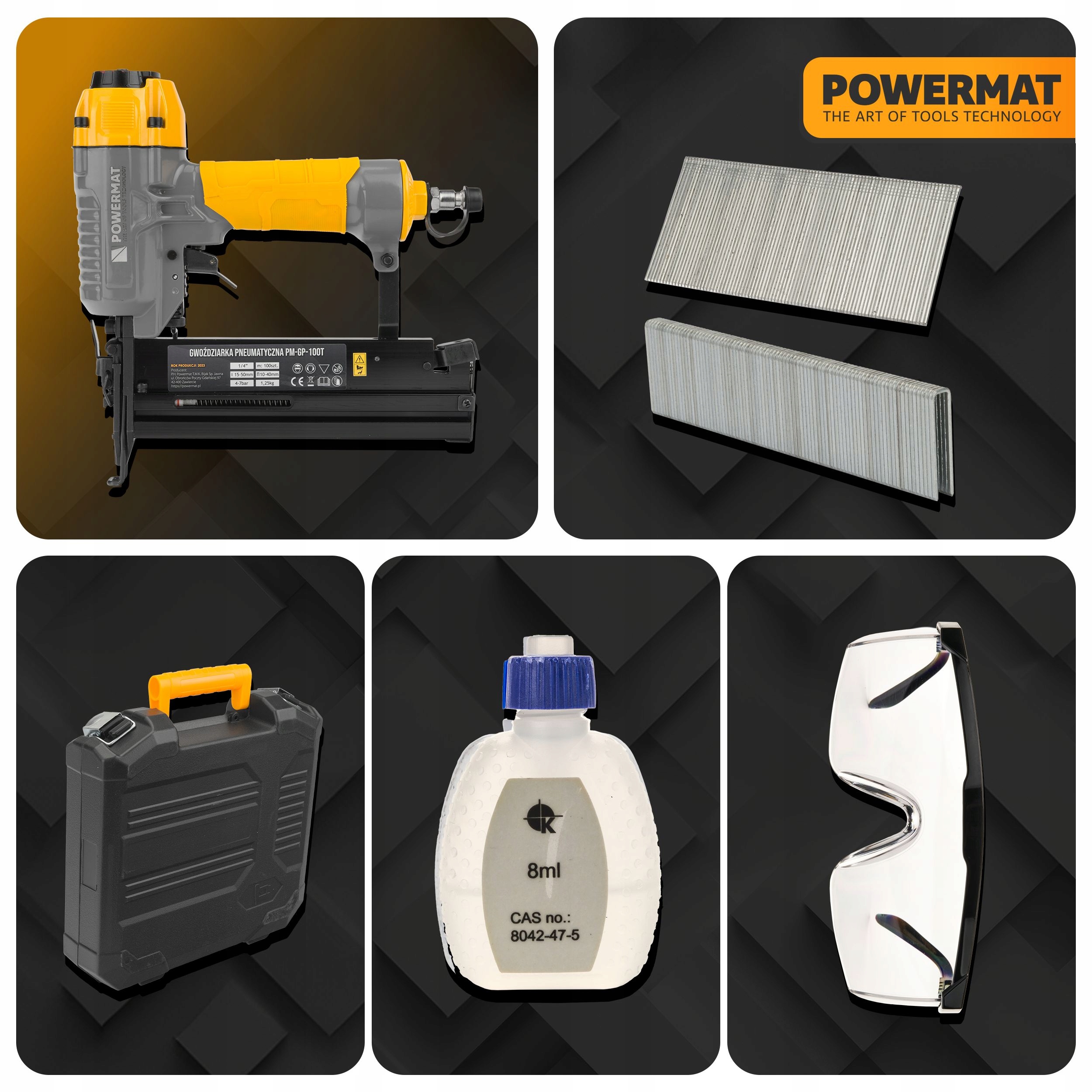 GWOŹDZIARKA ZSZYWACZ TAKER PNEUMATYCZNY ZESTAW 750X ZSZYWEK 1000X GWOŹDZI