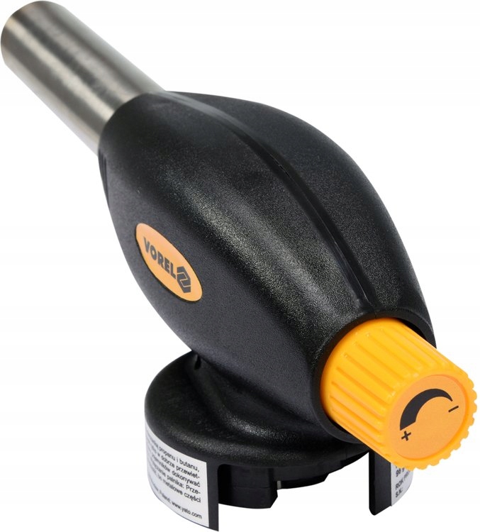 VOREL PALNIK GAZOWY Z PIEZO TYPU TWIST BUTAN +4x KARTUSZE Z GAZEM 73413+4G