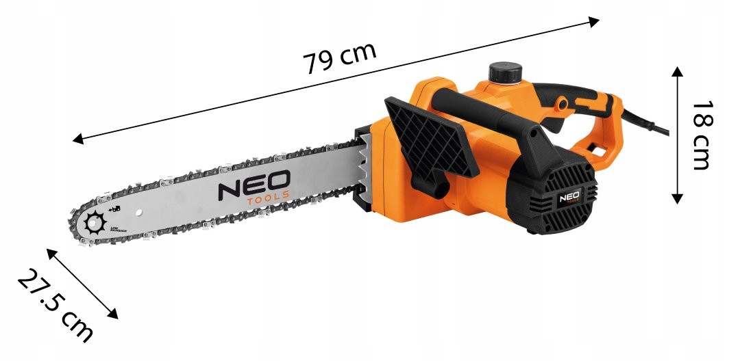 NEO PILARKA ŁAŃCUCHOWA 1800W, DO DREWNA GAŁĘZIÓWKA PROWADNICA 405MM 04-632