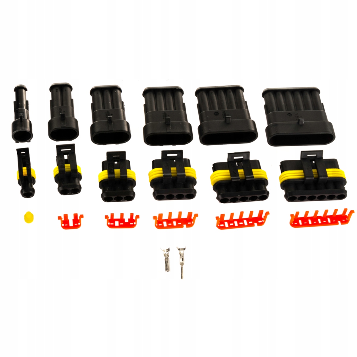 KOSTKA WTYK ZŁĄCZE HERMETYCZNE SAMOCHODOWE ZESTAW 424 SZT