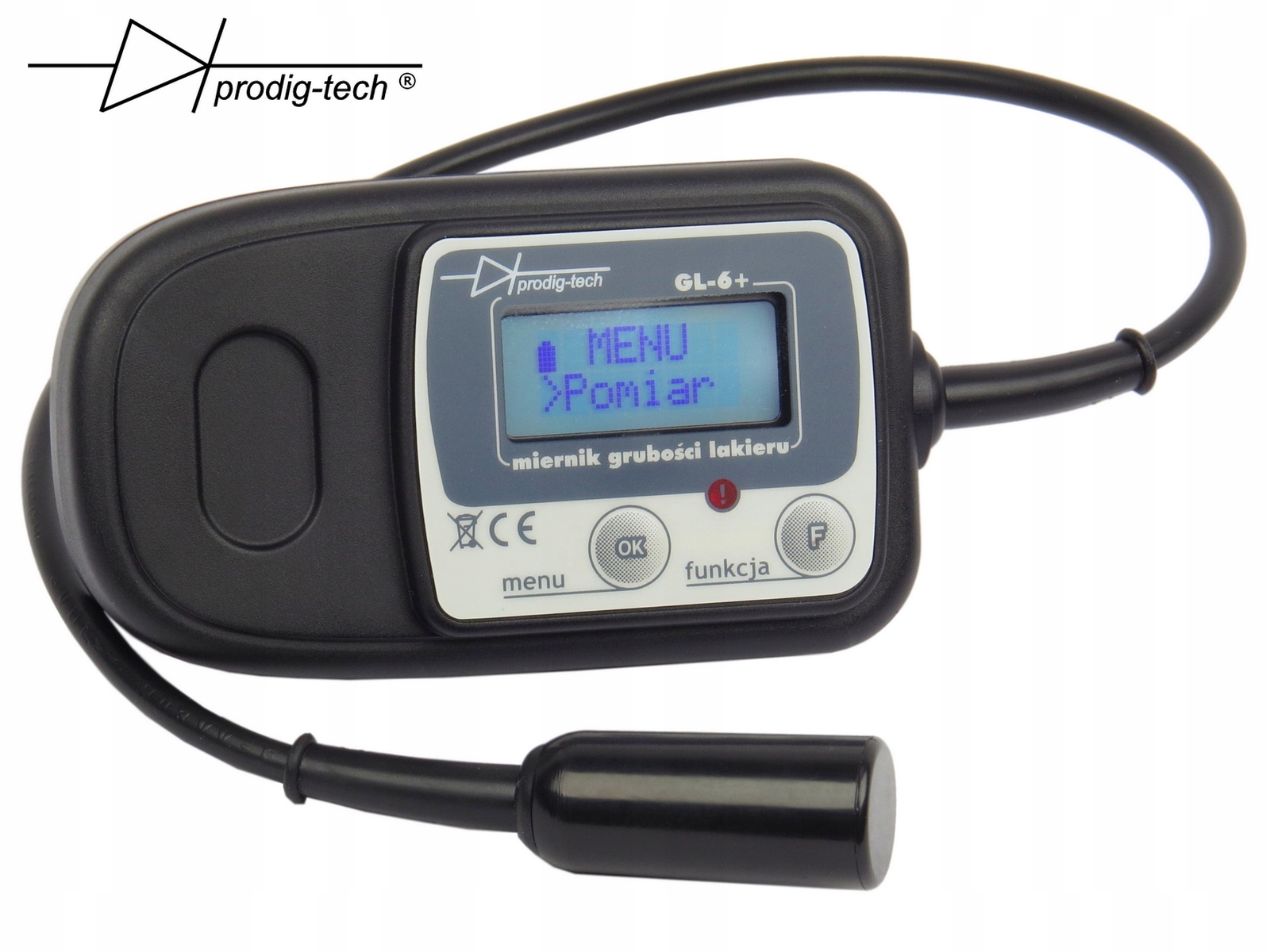MIERNIK TESTER GRUBOŚCI LAKIERU GL-6S+ CZUJNIK SONDA NA KABLU