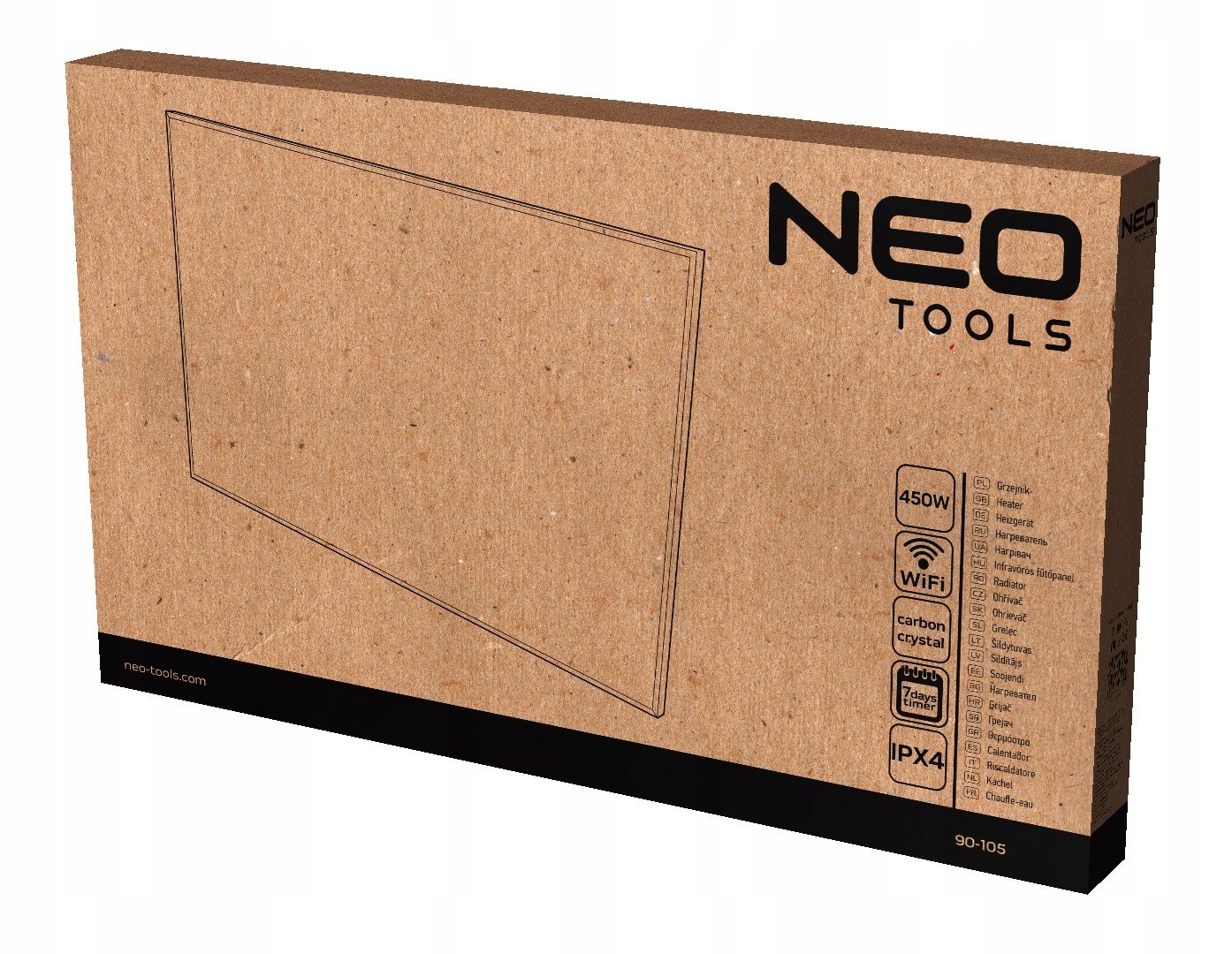 NEO PANEL GRZEWCZY NA PODCZERWIEŃ GRZEJNIK PROMIENNIK 450W WIFI 90-105 IPX4