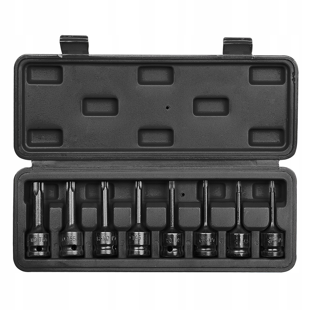 NEO 08-712 KLUCZE UDAROWE TORX 1/2'' ZESTAW 9 SZT