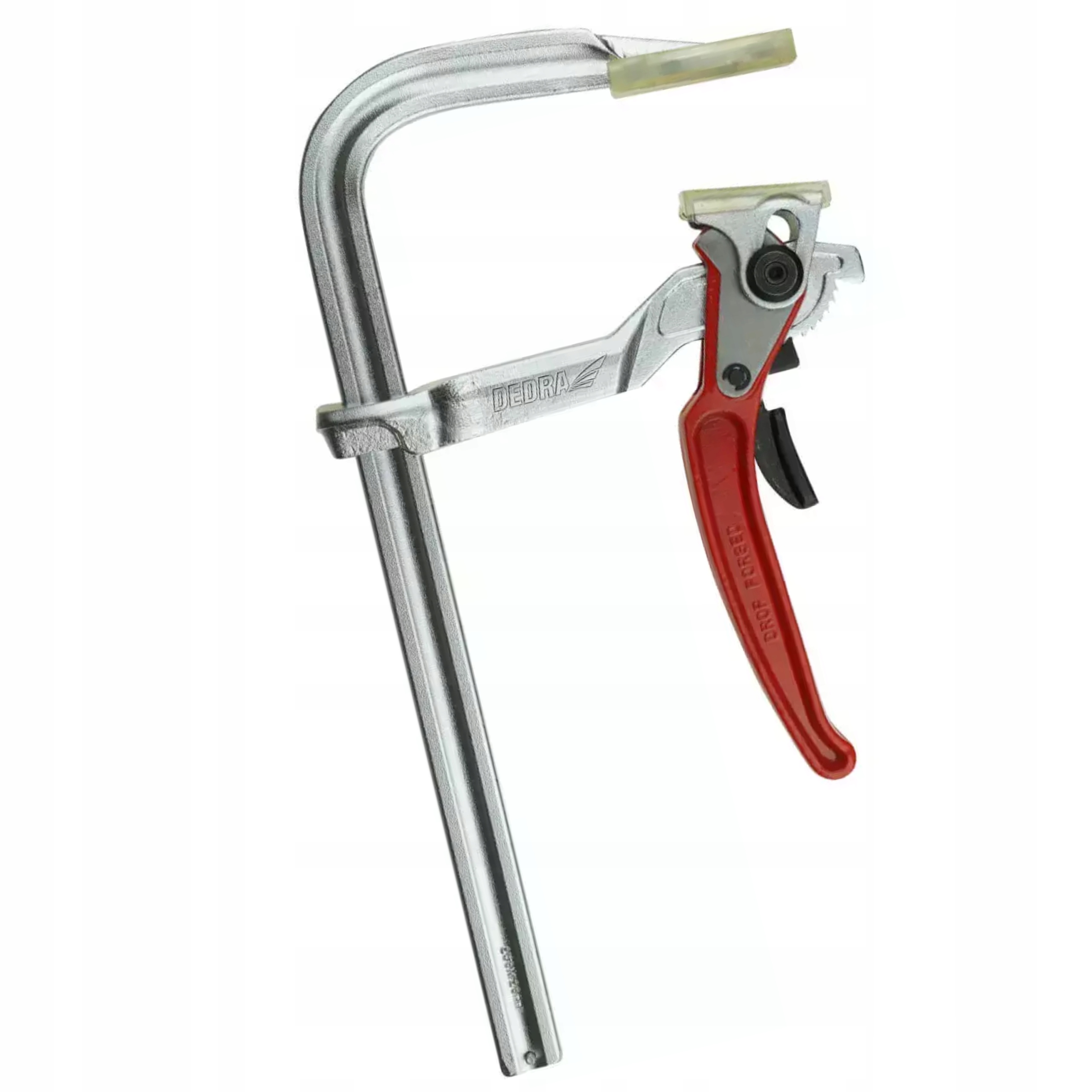 DEDRA ZACISK ŚCISK STOLARSKI ZAPADKOWY TYPU F 200X120MM STALOWY 12A076