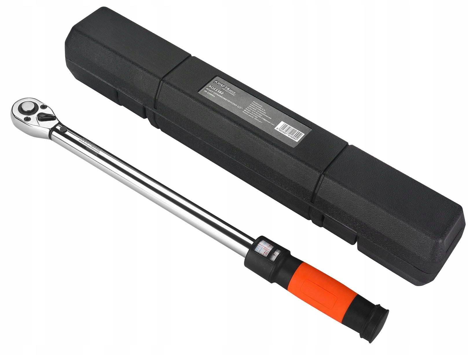 KLUCZ DYNAMOMETRYCZNY 1/2" 20-220NM W WALIZCCE CERTYFIKAT KRAFT&DELE MOCNY