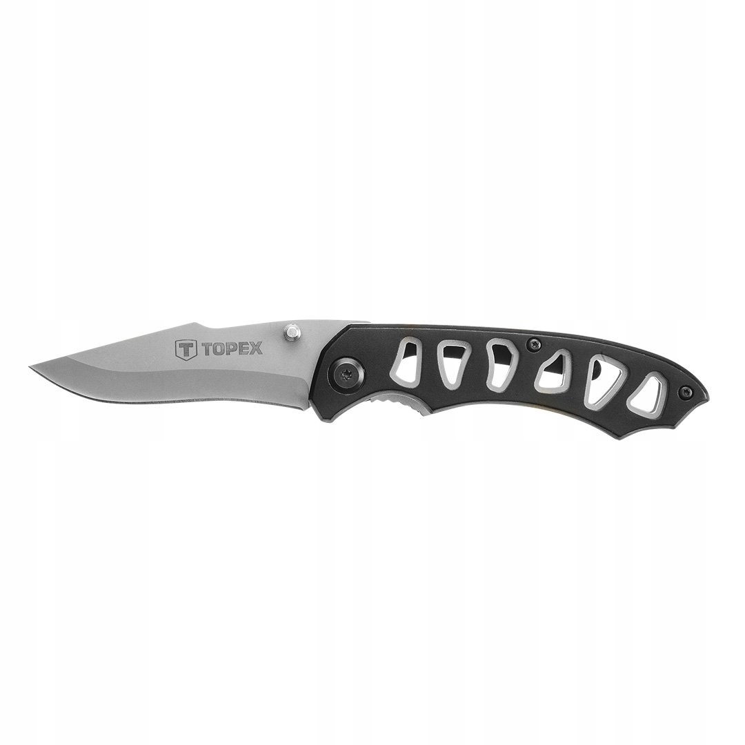NÓŻ SKŁADANY Z BLOKADĄ OSTRZE 80mm +POKROWIEC SURVIVAL TOPEX 98Z107