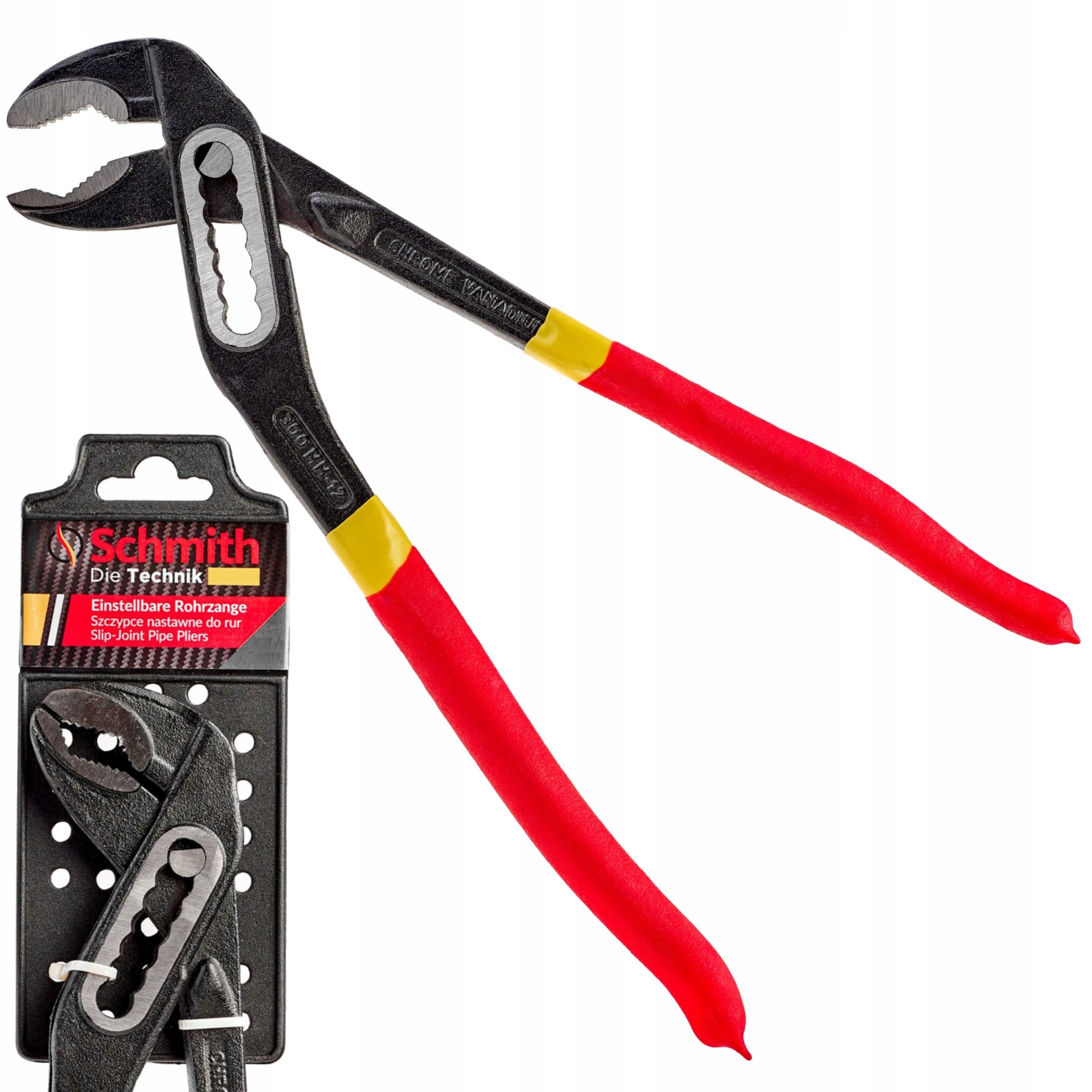 SCHMITH SZCZYPCE NASTAWNE KLUCZ DO RUR 180MM ŻABKA