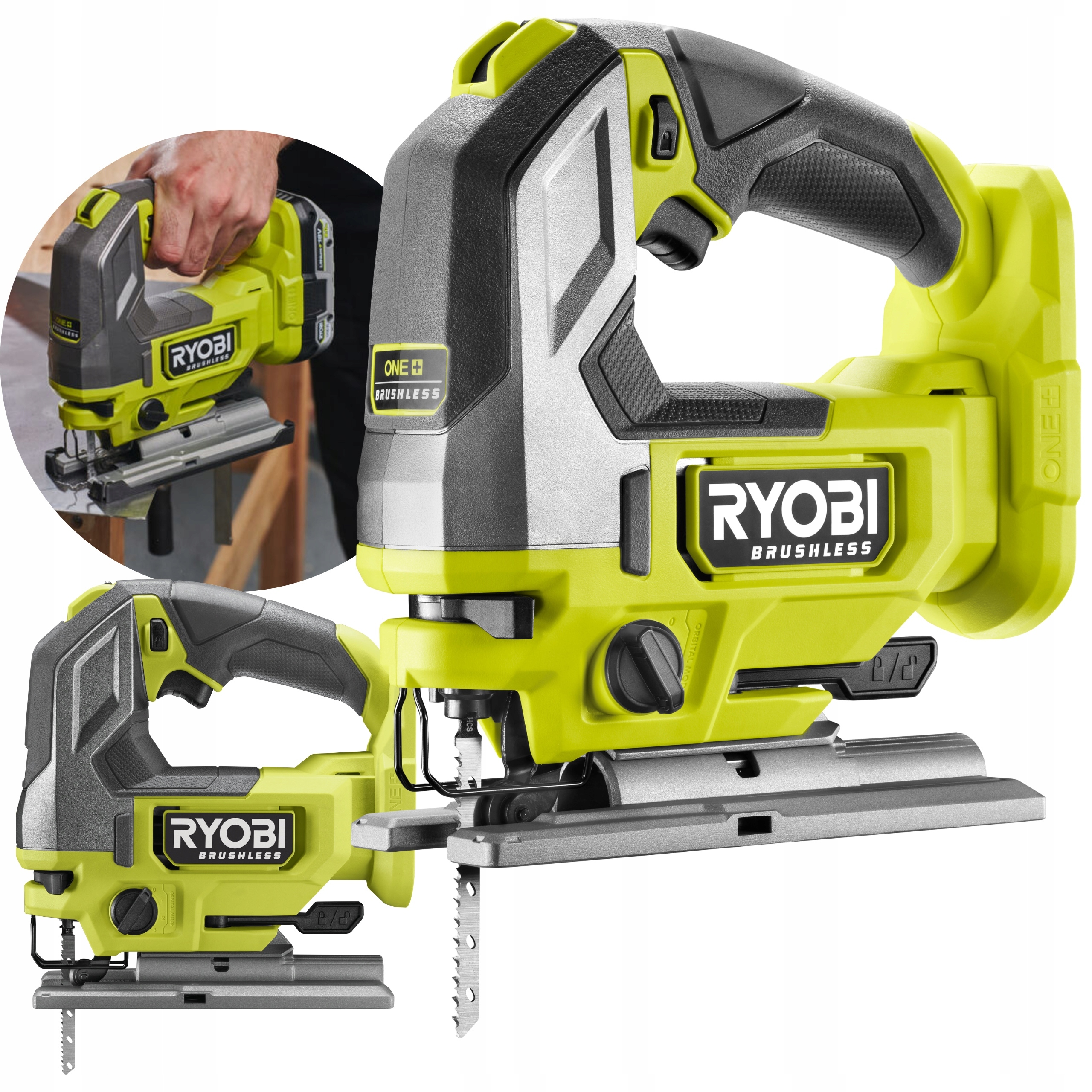 RYOBI WYRZYNARKA BEZSZCZOTKOWA AKUMULATOROWA 18V ONE+ RJS18BL-0