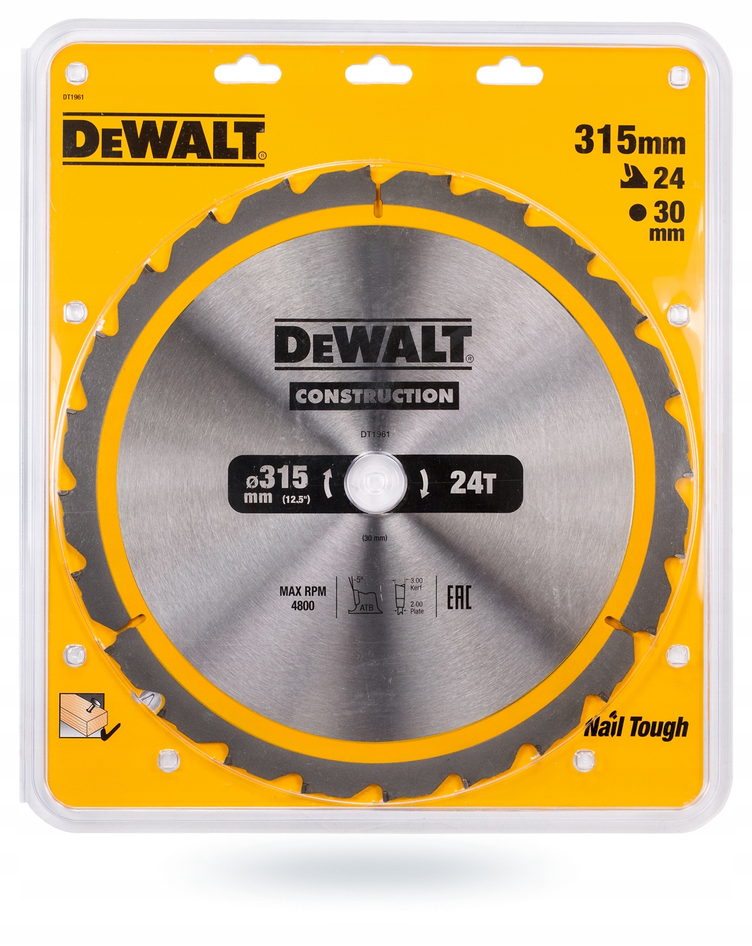 DeWalt DT1961 tarcza piła do drewna 315mm 30mm 24z