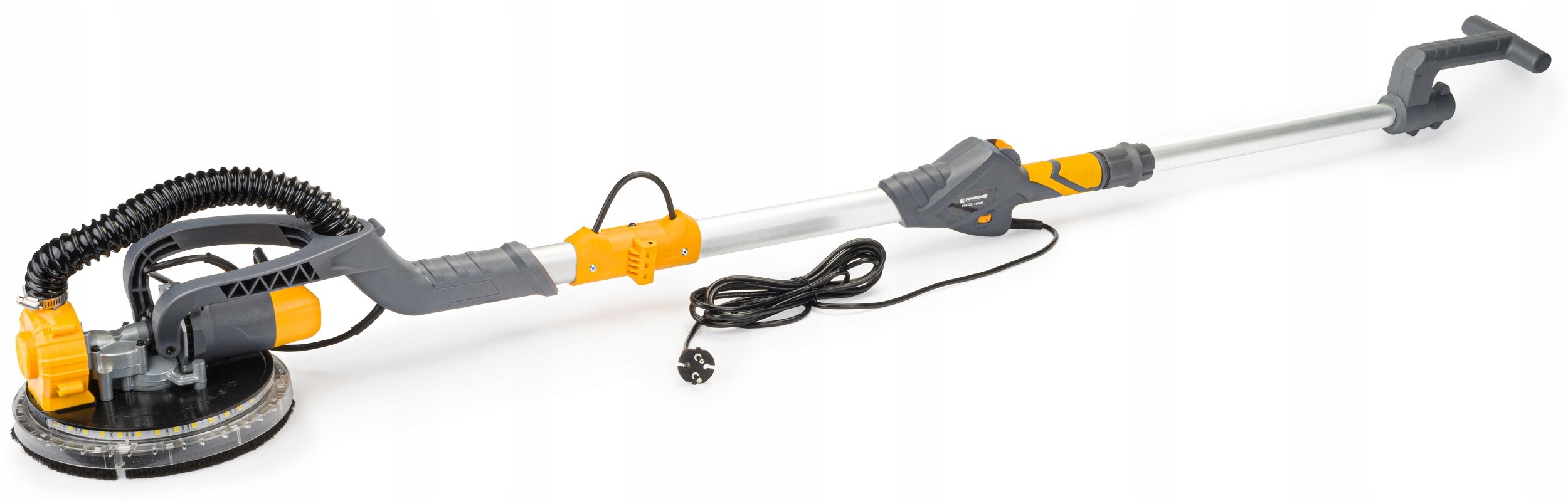 SZLIFIERKA DO GIPSU GŁADZI TYNKÓW 1500W ŻYRAFA LED POWERMAT +AKCESORIA