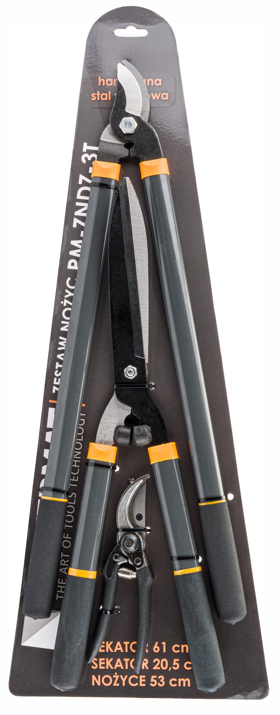 ZESTAW NOŻYC RĘCZNYCH SEKATORÓW OGRODOWYCH DO GAŁĘZI 3SZT PM-ZNDZ-3T