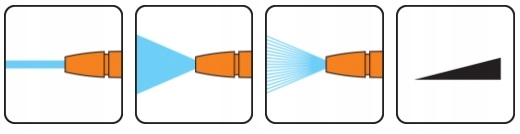 FLO PISTOLET ZRASZAJĄCY REGULOWANY ABS PŁYNNA REGULACJA 3 TRYBY PRACY 89193