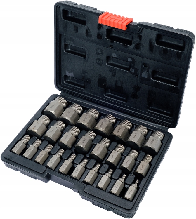 YATO ZESTAW 25 WYKRĘTAKÓW DO USZKODZONYCH ŚRUB HEX TORX SPLINE YT-06034