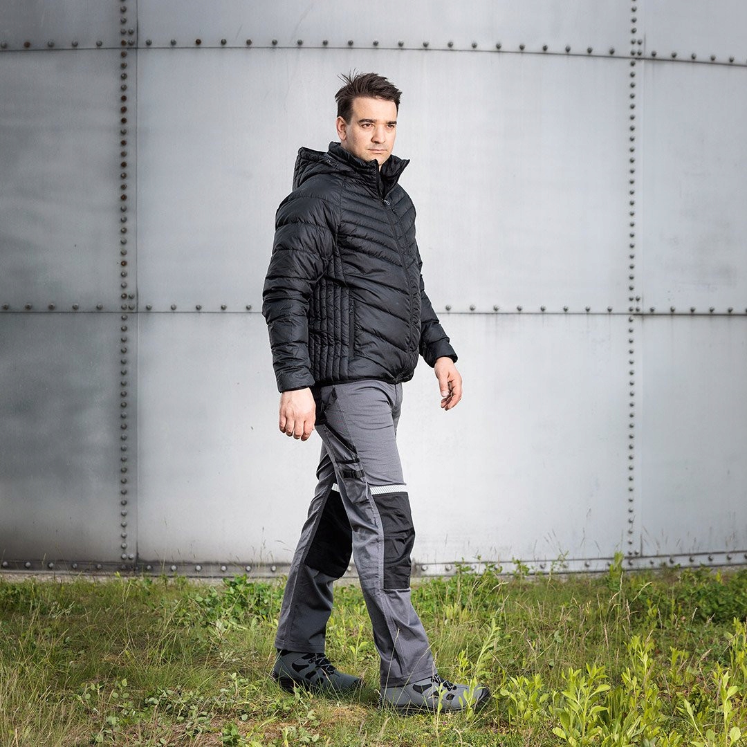 NEO SPODNIE ROBOCZE MIX&MATCH CE ODBŁASKOWE SZARO-CZARNE 81-351-2 M