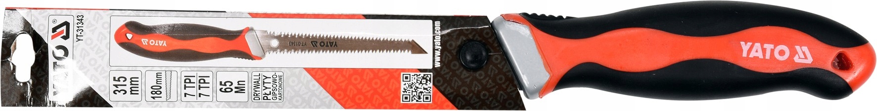 YATO PIŁA RĘCZNA DO PŁYT PIŁKA GIPS KARTON 180mm YT-31343 YATO