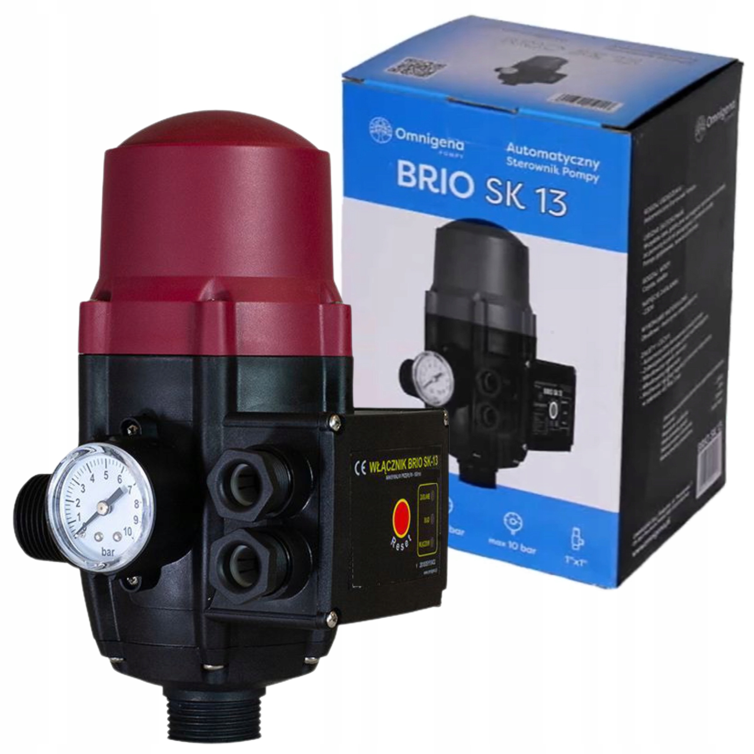 OMNIGENA STEROWNIK WŁĄCZNIK WYŁĄCZNIK CIŚNIENIOWY BRIO SK13 1" 160l/min