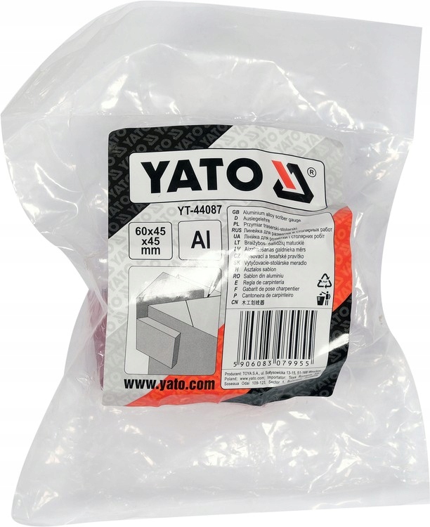 YATO PRZYMIAR TRASERSKI STOLARSKI KĄTOWNIK ALUM.