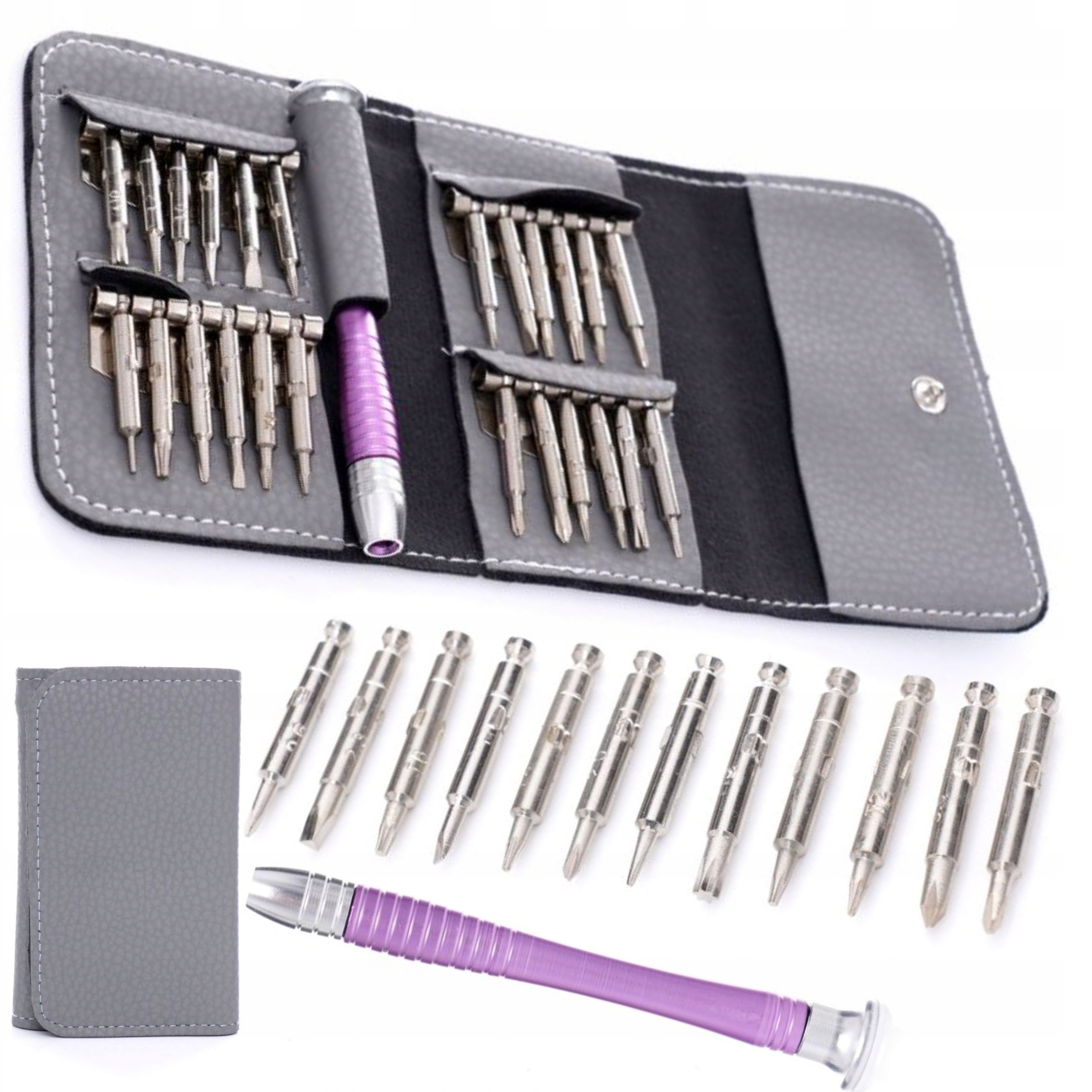 KRAFT&DELE KOMPLET ZESTAW WKRĘTAKÓW PRECYZYJNYCH 25 SZTUK + ETUI KD10953