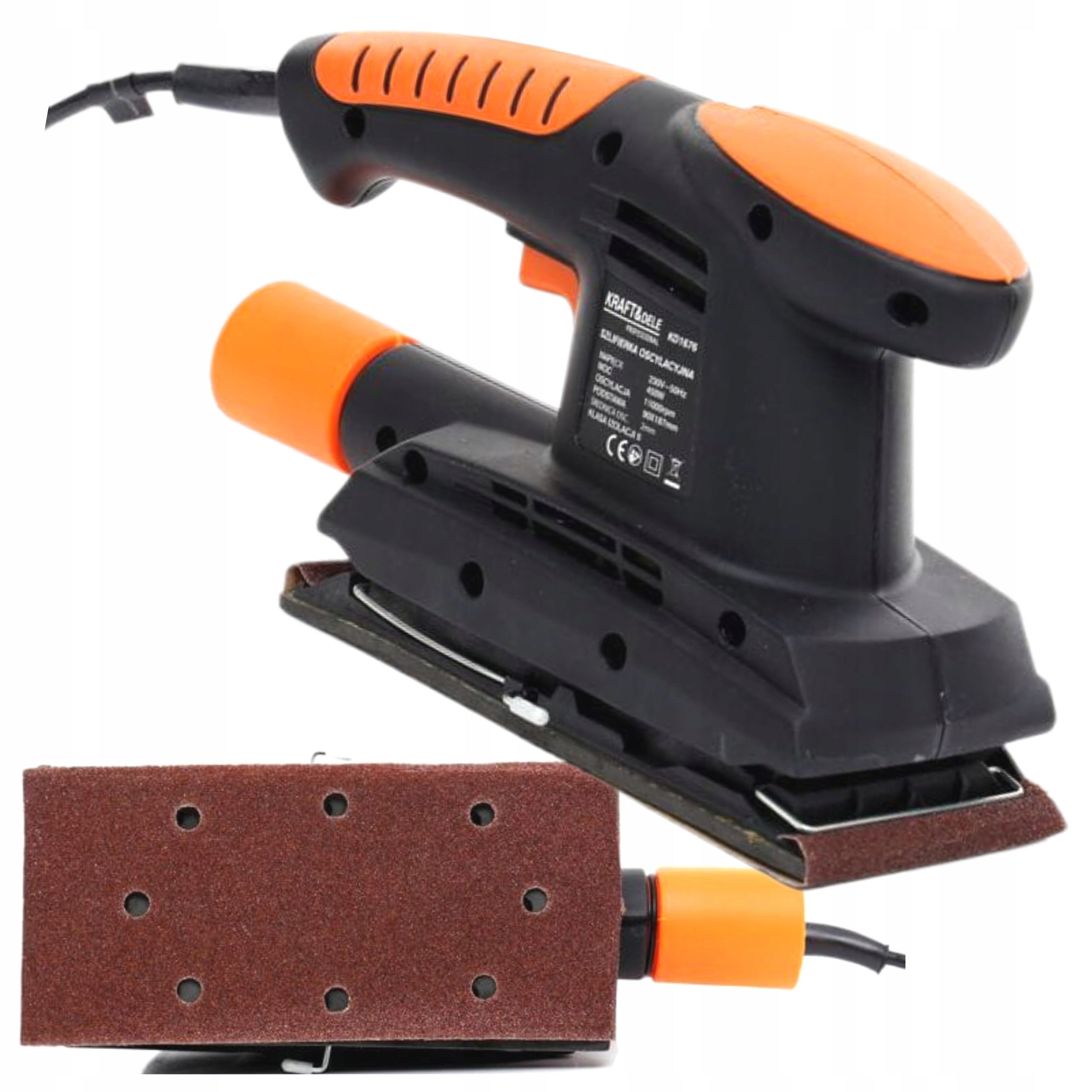 KRAFT SZLIFIERKA OSCYLACYJNA ELEKTRYCZNA 450W DO GIPSU DREWNA MOCNA KD1676