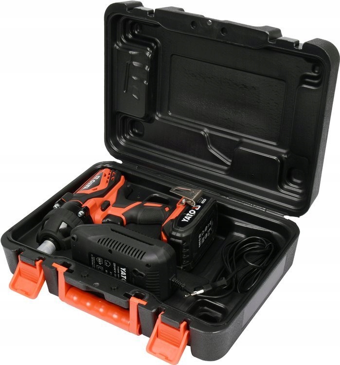 YATO KLUCZ UDAROWY ZAKRĘTAKA AKU 18V 2Ah 1/2" WALIZKA YT-82804 +10 NASADEK