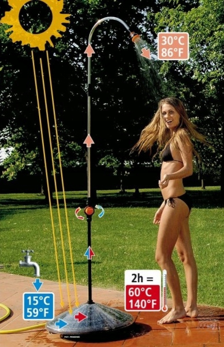 OGRODOWY PRYSZNIC SOLARNY Ciepła Woda BASEN SUNNY