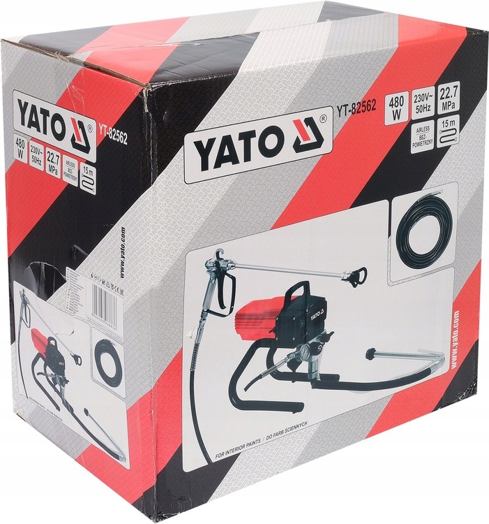 YATO YT-82562 AGREGAT MALARSKI HYDRODYNAMICZNY 480W PRZEPŁYW 2,1L/MIN 15M