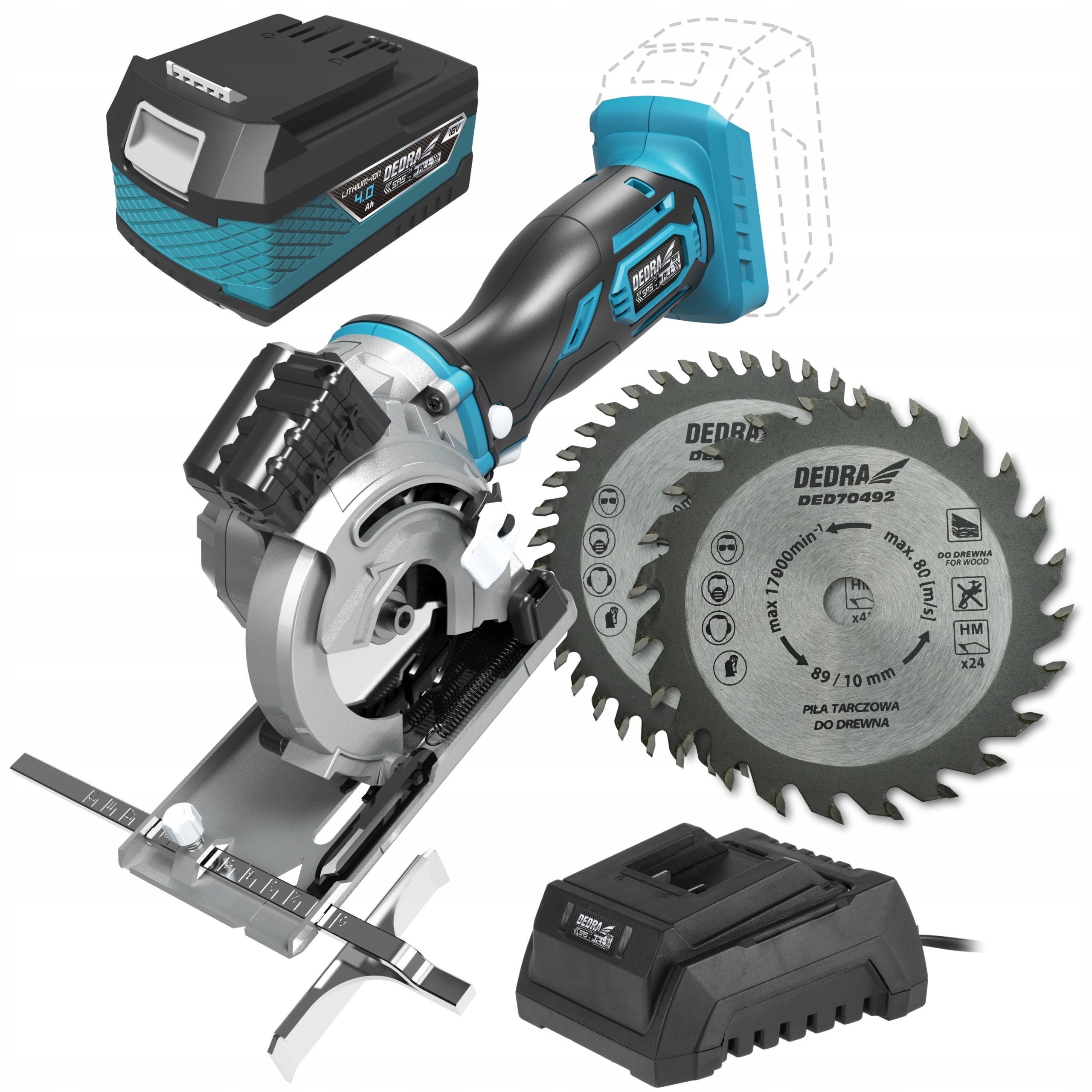 DEDRA PIŁA MINI PILARKA Aku. 18V Tarczowa SAS+ 4Ah