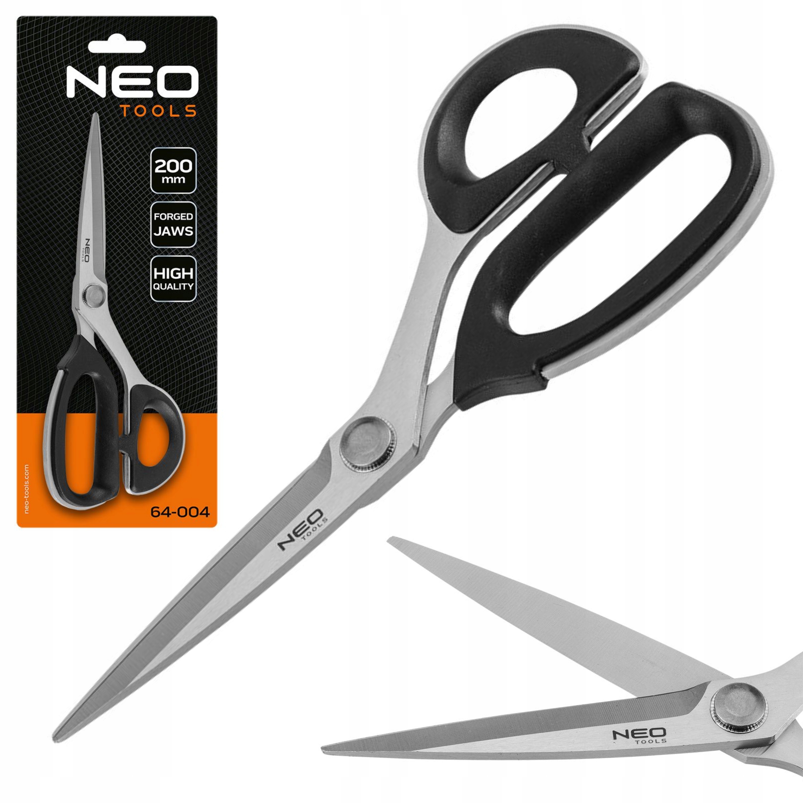 NEO TOOLS UNIWERSALNE FUNKCJONALNE NOŻYCZKI KRAWIECKIE 200MM 64-004