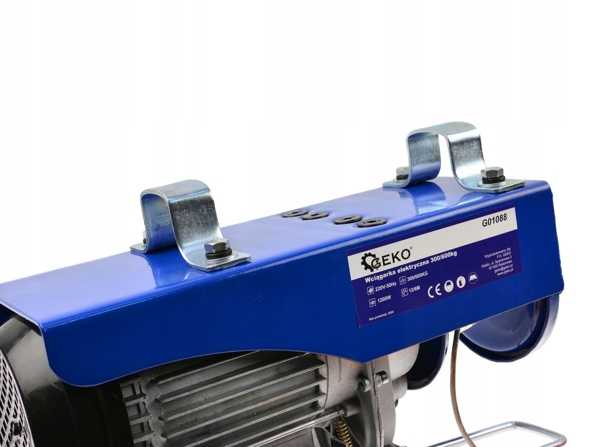 GEKO WYCIĄGARKA ELEKTRYCZNA BUDOWLANA LINOWA 300/600KG G01088